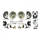 1967-1972 El Camino Front Disc Brake Conversion Kit, 8 Inch Chrome Booster, Black Show N' Go Image