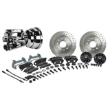 1970-1972 Monte Carlo Signature Front Power Disc Brake Kit, 2 Inch Drop, Chrome Upgrade Image