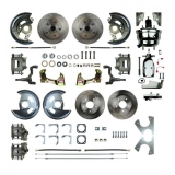 1964-1972 El Camino Four Wheel Disc Brake Conversion Kit, 8 Inch Chrome Dual Diaphragm Booster Image