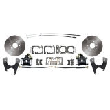 1970-1972 Monte Carlo Ground Up Exclusive Basic Rotors Rear Disc Brake Conversion Kit Black Caipers Image