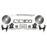 1968-1974 Nova Ground Up Exclusive Basic Rotors Rear Disc Brake Conversion Kit Black Calipers Image