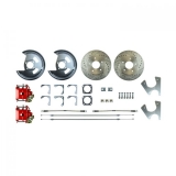 1970-1974 Camaro Rear Disc Brake Conversion Kit, Red Show N' Go, Staggered Shocks Image