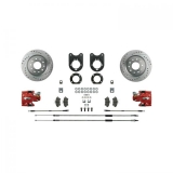 1968-1969 Camaro Signature Rear Disc Brake Conversion Kit, Red Show N' Go, Staggered Shocks