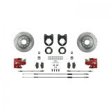 1970-1974 Camaro Signature Rear Disc Brake Conversion Kit, Red Show N' Go, Staggered Shocks