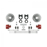1975-1981 Camaro Signature Rear Disc Brake Conversion Kit, Red Show N' Go, Staggered Shocks