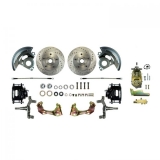 1964-1972 Chevelle Manual Front Disc Brake Conversion Kit, Black Show N' Go Image