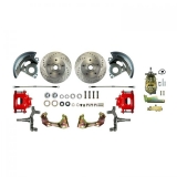 1964-1972 Chevelle Manual Front Disc Brake Conversion Kit, Red Show N' Go Image