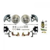 1964-1972 El Camino Manual Front Disc Brake Conversion Kit, 2 Inch Drop, Black Show N' Go Image