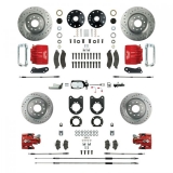 1970-1972 Monte Carlo Signature Manual Front Disc Brake Conversion Kit, 2 Inch Drop, Chrome Upgrade, R Image