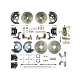 1964-1972 El Camino Manual 4 Wheel Disc Brake Kit, Black Show N' Go Image