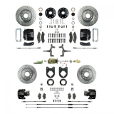 1962-1967 Nova Four Wheel Manual Disc Brake Conversion Kit, Black Show N' Go Image