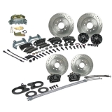 Disc Brake Conversion Kits, 4 Wheel TRSD Signature Big Brakes, 2 Inch Drop, Non-Staggered Shocks