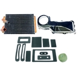 1967-1968 Camaro Heater Core, Chrome Box & Seal Kit w/ Factory Caulking - SB w/o AC Image