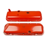 Camaro Big Block Valve Covers Orange With Slant Image