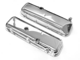 1967-1981 Camaro Big Block Chrome Valve Covers Tall With Left Side Slant Image