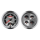 AutoMeter 5in. Quad Gauge, 8K RPM/120 MPH/100 PSI/100-250F/8-18V/240-33 Ohm, American Muscle Image