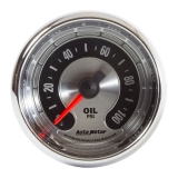 AutoMeter 2-1&16in. Oil Pressure Gauge, 0-100 PSI, Mechanical American Muscle Image