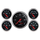 1964-1987 El Camino AutoMeter 5 Pc. Gauge Kit, 3-3/8in. & 2-1/16in., GPS Speedometer, Designer Black Image