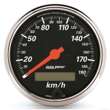 AutoMeter 3-1/8in. Speedometer, 0-190 KPH, Designer Black Image