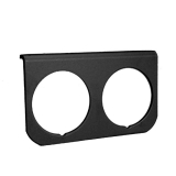 1964-1987 El Camino AutoMeter Gauge Mounting Panel, Dual, 2-1/16in., Black, Aluminum Image