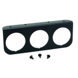AutoMeter Gauge Mounting Panel, Triple, 2-1/16in., Black, Aluminum Image