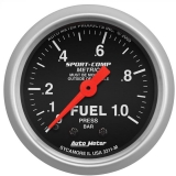 AutoMeter 2-1/16in. Fuel Pressure Gauge, 0-1.0 Bar, Sport-Comp Image