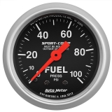 AutoMeter 2-1/16in. Fuel Pressure Gauge, 0-100 PSI, Mechanical, Sport-Comp Image