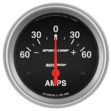 1964-1987 El Camino AutoMeter 2-5/8in. Ammeter, 60-0-60 Amps, Sport-Comp Image