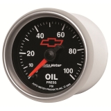 AutoMeter 2-1/16in. Oil Pressure Gauge, 0-100 PSI, Stepper Motor, GM Black Image