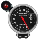 AutoMeter 5in. Pedestal Tachometer, 0-10,000 RPM, Sport-Comp with Memory Image