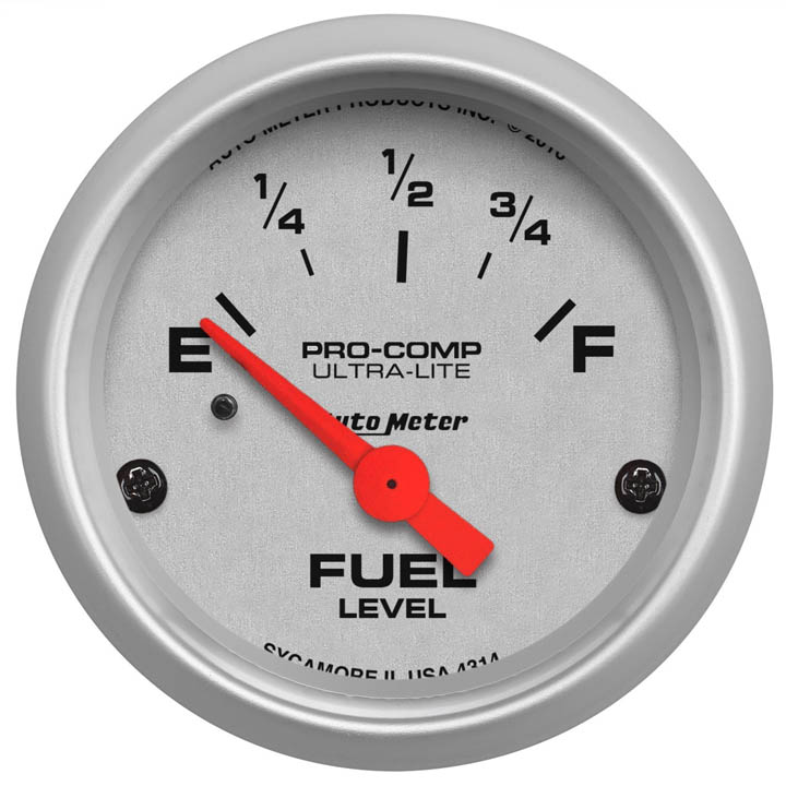 AutoMeter 2-1/16in. Fuel Level Gauge, 0-90 Ohm, GM, SSE, Ultra-Lite: 4314