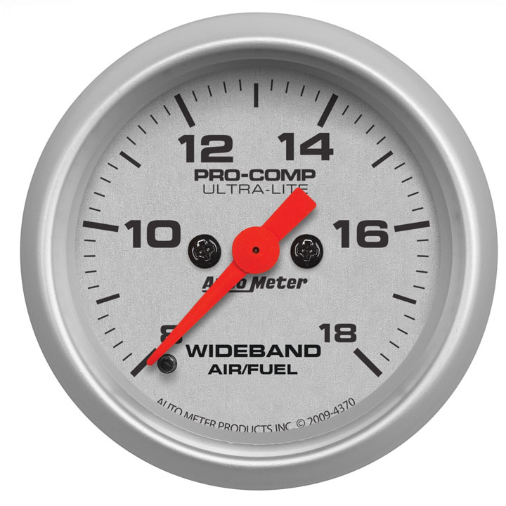 AutoMeter 2-1/16in. Wideband Air/Fuel Ratio, Analog, 8:1-18:1, Ultra-Lite: 4370