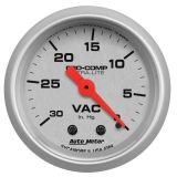 AutoMeter 2-1/16in. Vacuum Gauge, 0-30 In Hg, Ultra-Lite Image