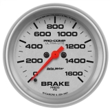 AutoMeter 2-5/8in. Brake Pressure Gauge, 0-1600 PSI, Ultra-Lite Image
