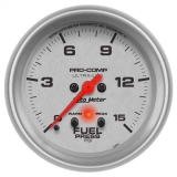 AutoMeter 2-5/8in. Fuel Pressure Gauge, 0-15 PSI, Stepper Motor, Ultra-Lite Image