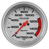 AutoMeter 2-5/8in. Nitrous Pressure Gauge, 0-1600 PSI, Ultra-Lite Image