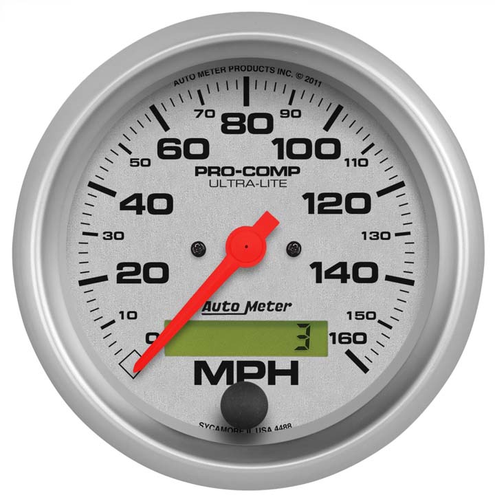 AutoMeter 3-3/8in. Speedometer, 0-160 MPH, Electric, Ultra-Lite: 4488