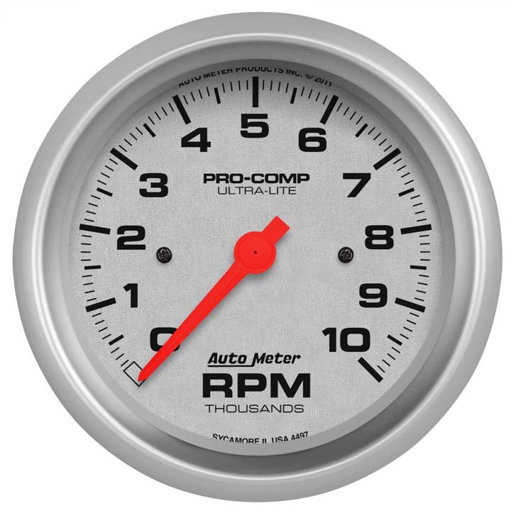 AutoMeter 3-3/8in. In-Dash Tachometer, 0-10,000 RPM, Ultra-Lite: 4497
