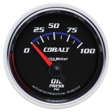 AutoMeter 2-1/16in. Oil Pressure Gauge, 0-100 PSI, Air Core, Cobalt Image