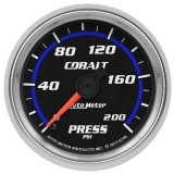 AutoMeter 2-1/16in. Pressure Gauge, 0-200 PSI, Cobalt Image