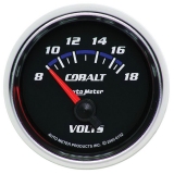 AutoMeter 2-1/16in. Voltmeter, 8-18V, Air-Core, Cobalt Image