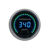 AutoMeter 2-1/16in. Two Channel Fluid Temperature Gauge, Selectable Scale, Cobalt Elite Digital Image