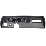 1970-1972 El Camino Super Sport AutoMeter Direct Fit 6 Piece Gauge Kit, Designer Black Image