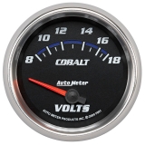 AutoMeter 2-5/8in. Voltmeter, 8-18V, Cobalt Image