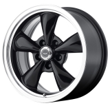 American Racing Torq Thrust M 1-Piece Wheel, 17x7 Gloss Black with Machined Lip: AR105M7761B