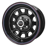 American Racing AR767 Wheel, 15x7 Gloss Black with Stripes: AR7675761