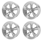 American Racing Classic Torq Thrust 2 Wheel Kit, 15x7 & 15x8 Polished Image