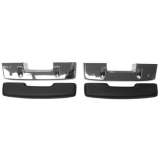 1965-1967 Nova Front Arm Rest Pad And Base Kit  Black Image