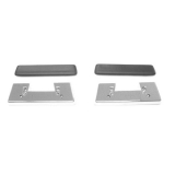 1964-1967 Chevelle Front Arm Rest Pad And Base Kit Black Image