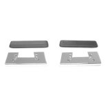 1962-1964 Nova Front Arm Rest Pad And Base Kit  Black Image